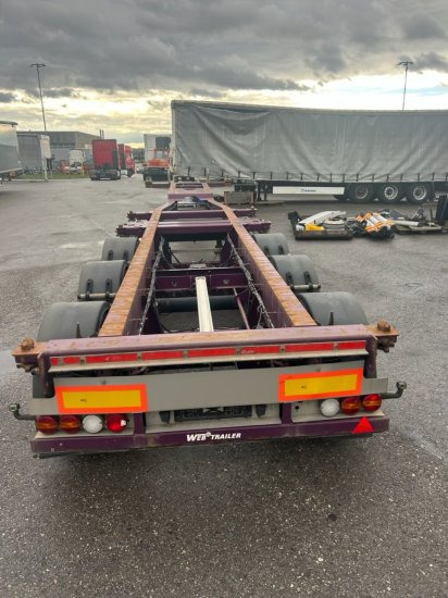 Web Trailer LPRS24 Heckschieber 1x20 ft 2x20 ft 1x40 ft - Containertransporter/ Wissellaadbak oplegger: afbeelding 5 Web Trailer LPRS24 Heckschieber 1x20 ft 2x20 ft 1x40 ft - Containertransporter/ Wissellaadbak oplegger: afbeelding 5