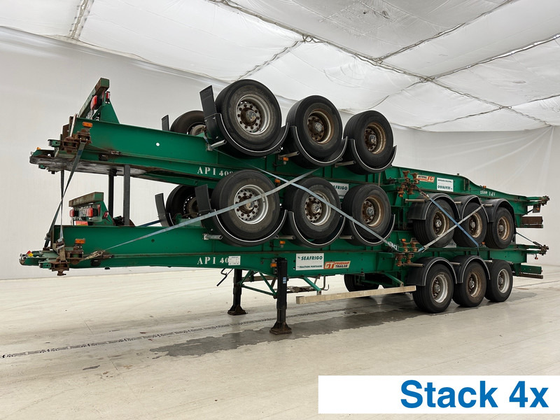 Fruehauf 4 x Skelet 2 x 20-40 ft* - Containertransporter/ Wissellaadbak oplegger: afbeelding 1 Fruehauf 4 x Skelet 2 x 20-40 ft* - Containertransporter/ Wissellaadbak oplegger: afbeelding 1