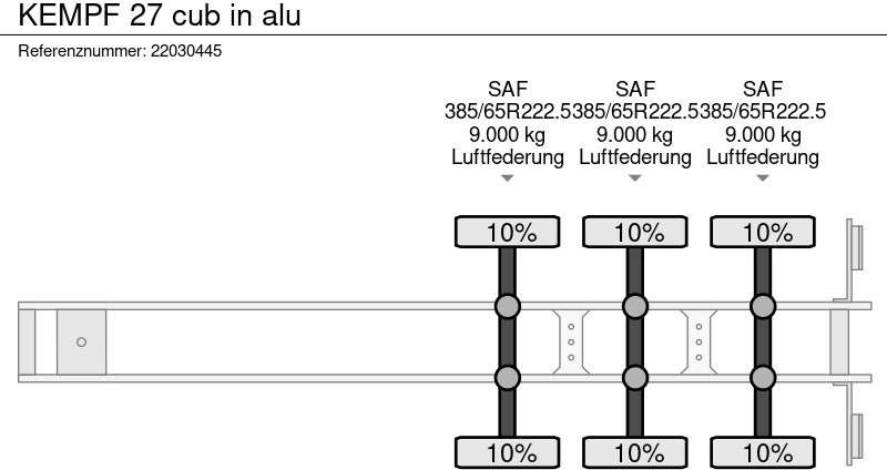 Kipper oplegger Kempf 27 cub in alu: afbeelding 13