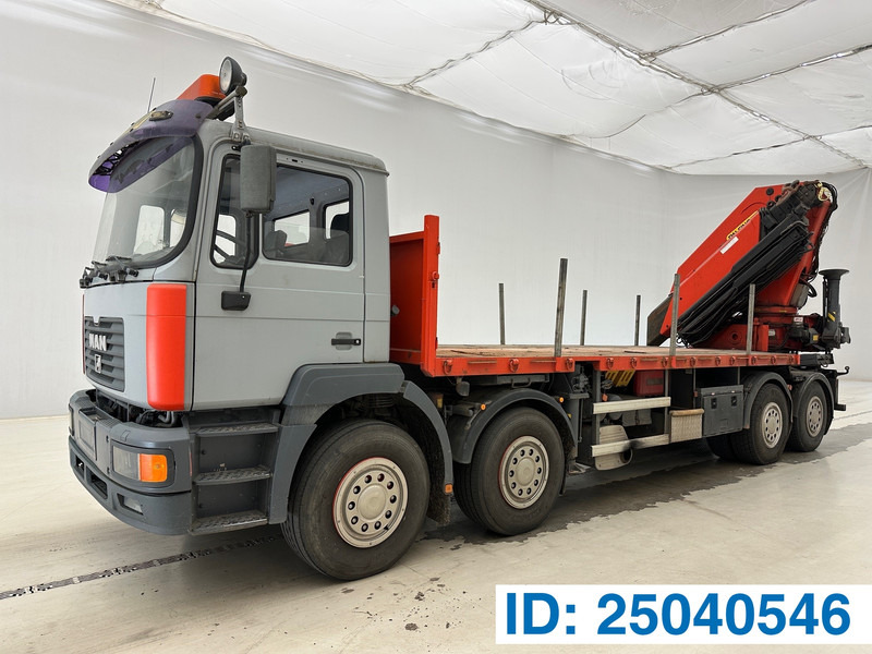 MAN 41.414 - 8x4 - Vrachtwagen met open laadbak, Kraanwagen: afbeelding 1 MAN 41.414 - 8x4 - Vrachtwagen met open laadbak, Kraanwagen: afbeelding 1
