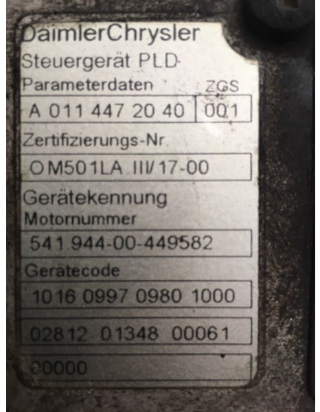 Motor Mercedes-Benz Complete motor OM501LA Motor compleet MB OM501LA: afbeelding 8 Motor Mercedes-Benz Complete motor OM501LA Motor compleet MB OM501LA: afbeelding 8