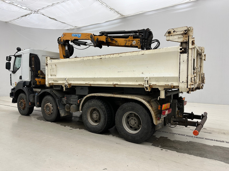 Kipper vrachtwagen, Kraanwagen Renault Kerax 430 DXi - 8x4: afbeelding 6