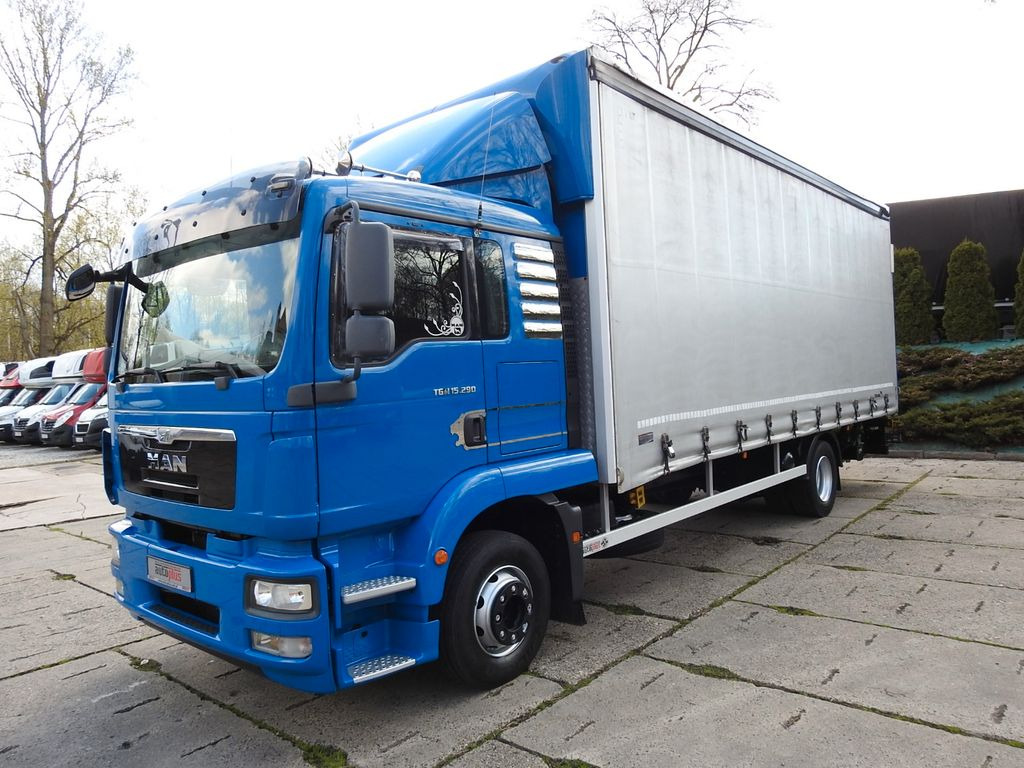 Schuifzeilen vrachtwagen MAN TGM PRITSCHE PLANE 18 PALETTEN AUFZUG: afbeelding 6