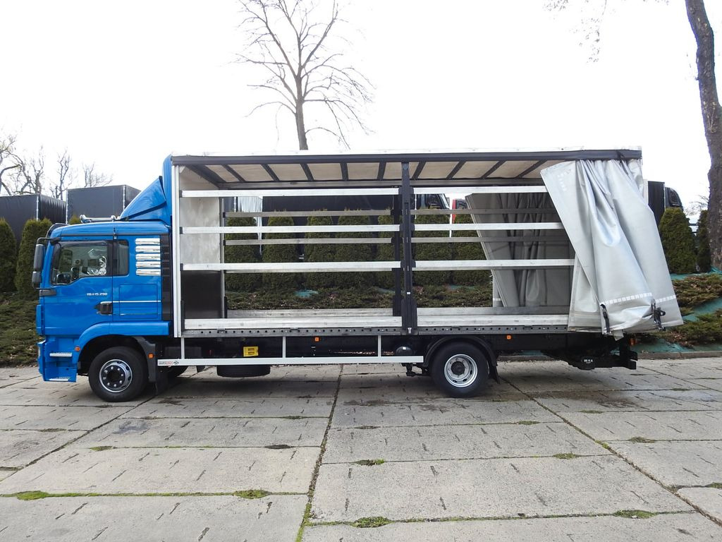 Schuifzeilen vrachtwagen MAN TGM PRITSCHE PLANE 18 PALETTEN AUFZUG: afbeelding 8
