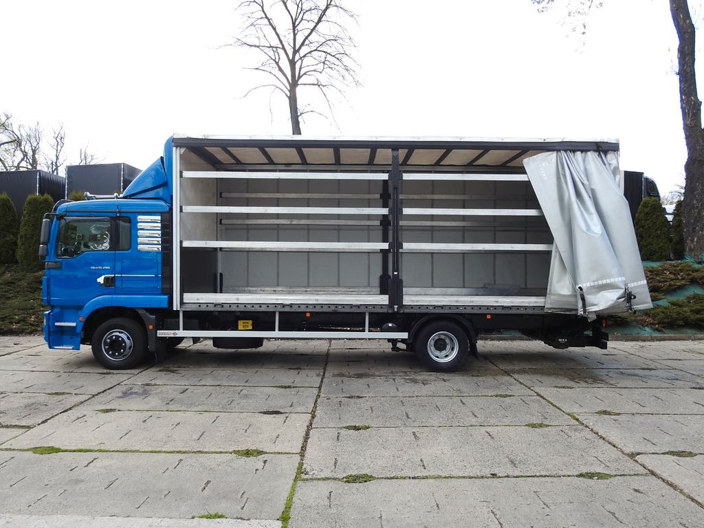Schuifzeilen vrachtwagen MAN TGM PRITSCHE PLANE 18 PALETTEN AUFZUG: afbeelding 7