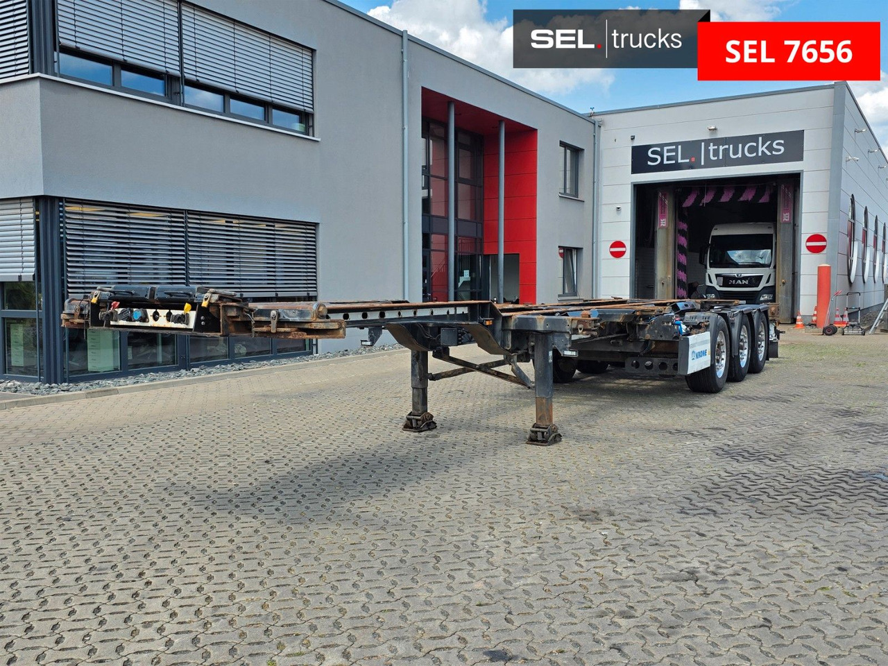 Krone SD / Teleskop / Alu-Felgen / Liftachse - Containertransporter/ Wissellaadbak oplegger: afbeelding 1 Krone SD / Teleskop / Alu-Felgen / Liftachse - Containertransporter/ Wissellaadbak oplegger: afbeelding 1
