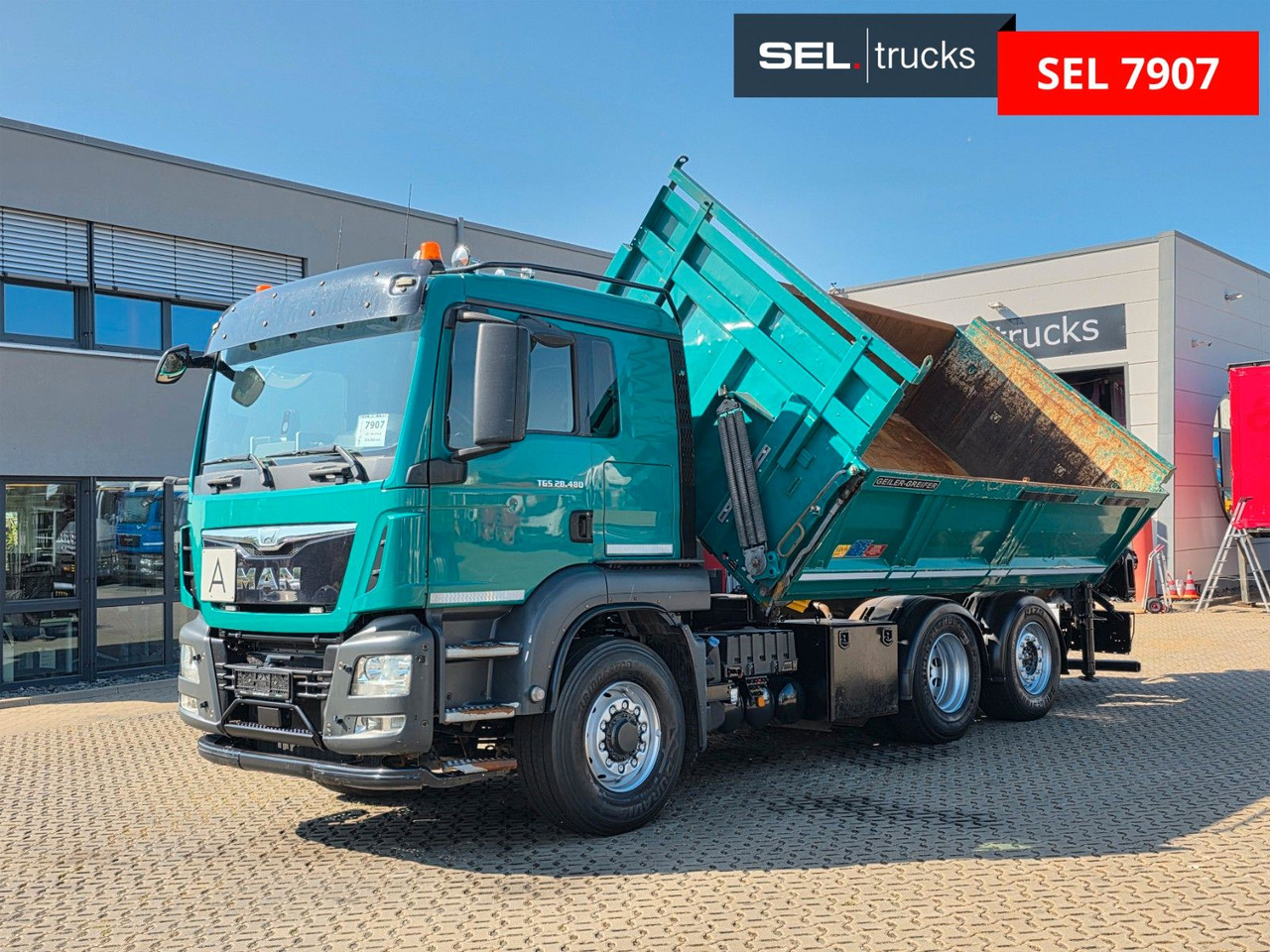 MAN TGS 28.480 6X4H-4 BL /HIAB /Fernbed. / Lenkachse - Kipper vrachtwagen, Kraanwagen: afbeelding 2 MAN TGS 28.480 6X4H-4 BL /HIAB /Fernbed. / Lenkachse - Kipper vrachtwagen, Kraanwagen: afbeelding 2