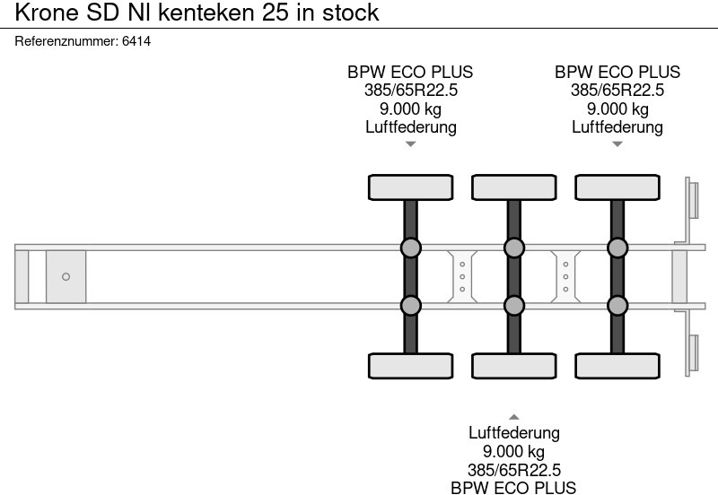 Schuifzeiloplegger Krone SD Nl kenteken 25 in stock: afbeelding 16 Schuifzeiloplegger Krone SD Nl kenteken 25 in stock: afbeelding 16
