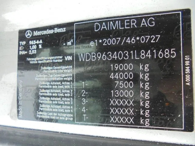 Trekker Mercedes-Benz Actros: afbeelding 6 Trekker Mercedes-Benz Actros: afbeelding 6