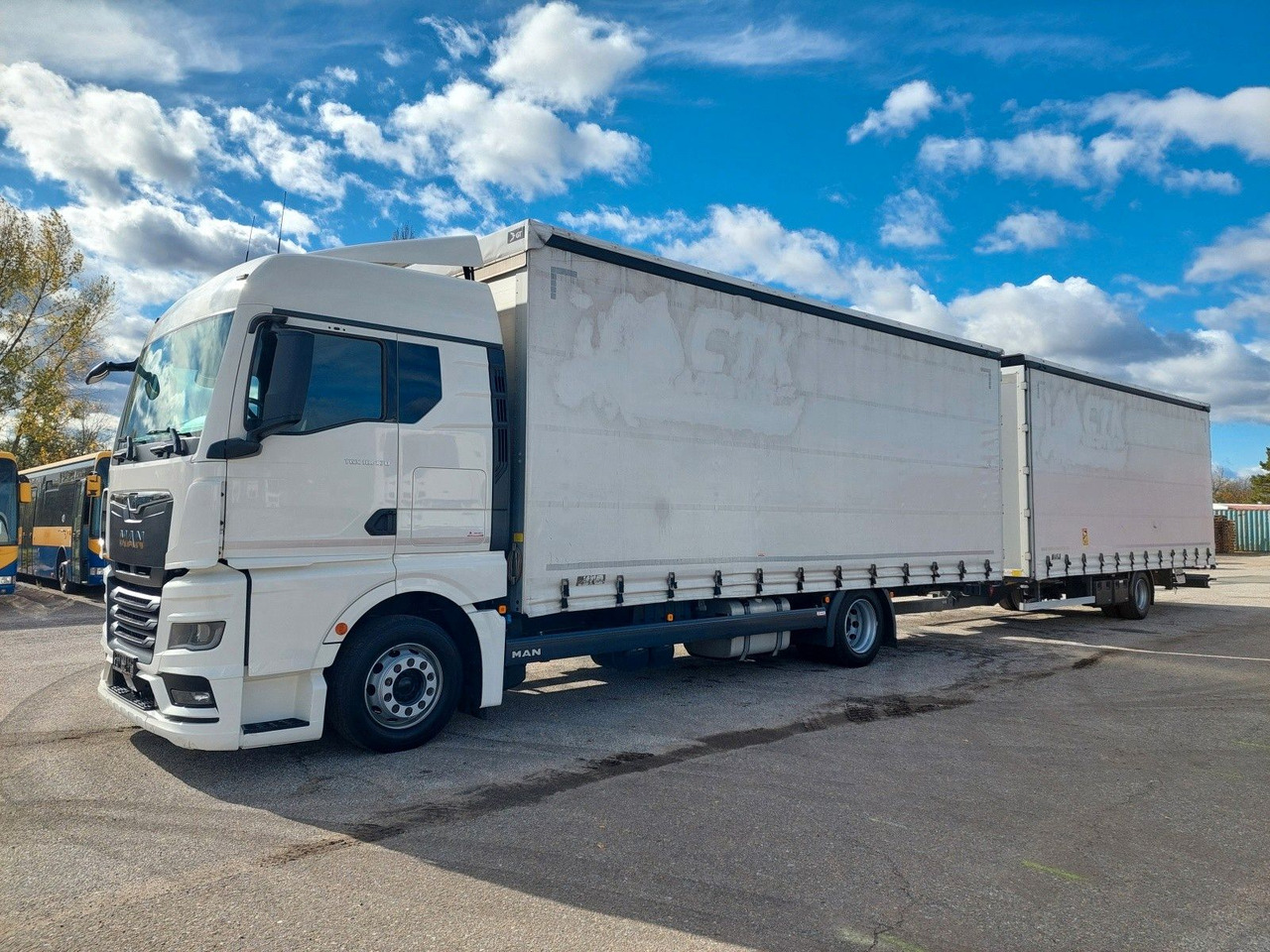MAN TGX 18.470 LL + Gniotpol G-4080 120 m3 Durchbar - Schuifzeilen vrachtwagen: afbeelding 1 MAN TGX 18.470 LL + Gniotpol G-4080 120 m3 Durchbar - Schuifzeilen vrachtwagen: afbeelding 1