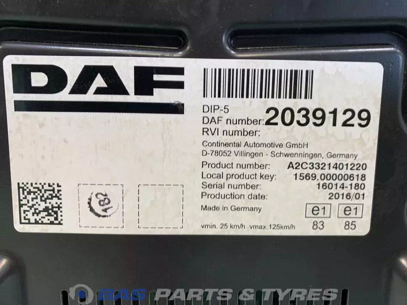 DAF CF Euro 6 - Instrumentenpaneel voor Vrachtwagen: afbeelding 3 DAF CF Euro 6 - Instrumentenpaneel voor Vrachtwagen: afbeelding 3