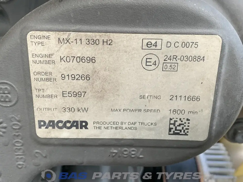 DAF XF106 Motor DAF MX11 330 H2 0452051 - Motor voor Vrachtwagen: afbeelding 5 DAF XF106 Motor DAF MX11 330 H2 0452051 - Motor voor Vrachtwagen: afbeelding 5