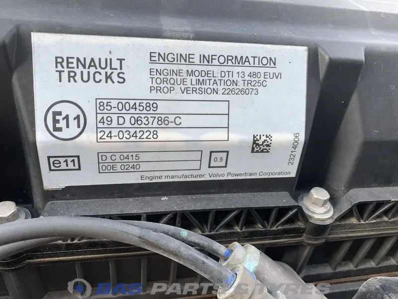 Renault T-Serie Motor Renault DTI13 480 K4 7485020846 - Motor voor Vrachtwagen: afbeelding 5 Renault T-Serie Motor Renault DTI13 480 K4 7485020846 - Motor voor Vrachtwagen: afbeelding 5