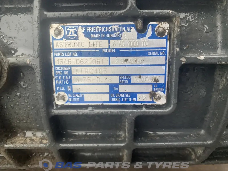 ZF LF Euro 6 DAF 6AS1000 TO Versnellingsbak 6AS1000 TO - Versnellingsbak voor Vrachtwagen: afbeelding 5 ZF LF Euro 6 DAF 6AS1000 TO Versnellingsbak 6AS1000 TO - Versnellingsbak voor Vrachtwagen: afbeelding 5