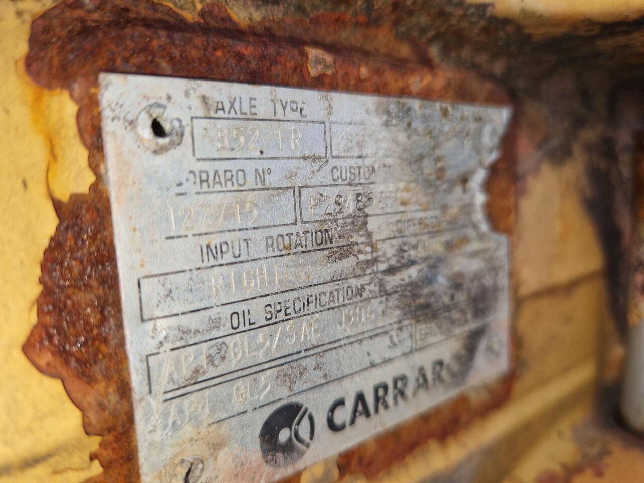 EJES CARRARO 852 FR PAR CASE 1288 - As en onderdelen voor Bouwmachine: afbeelding 3 EJES CARRARO 852 FR PAR CASE 1288 - As en onderdelen voor Bouwmachine: afbeelding 3