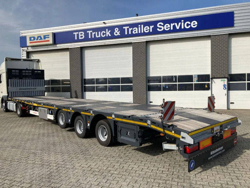 Kässbohrer SPA M3 / 1N - 18 / 27 Heavy Duty uitschuifbare vlakke mega trailer met liftas, rongen en oprijplaten - Gesloten oplegger: afbeelding 5 Kässbohrer SPA M3 / 1N - 18 / 27 Heavy Duty uitschuifbare vlakke mega trailer met liftas, rongen en oprijplaten - Gesloten oplegger: afbeelding 5