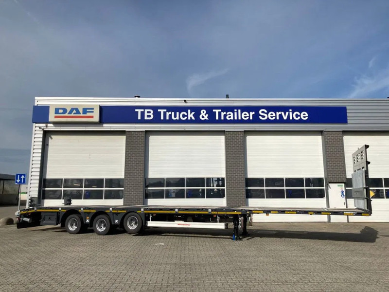 Kässbohrer SPA M3 / 1N - 18 / 27 Heavy Duty uitschuifbare vlakke mega trailer met liftas, rongen en oprijplaten - Gesloten oplegger: afbeelding 2 Kässbohrer SPA M3 / 1N - 18 / 27 Heavy Duty uitschuifbare vlakke mega trailer met liftas, rongen en oprijplaten - Gesloten oplegger: afbeelding 2