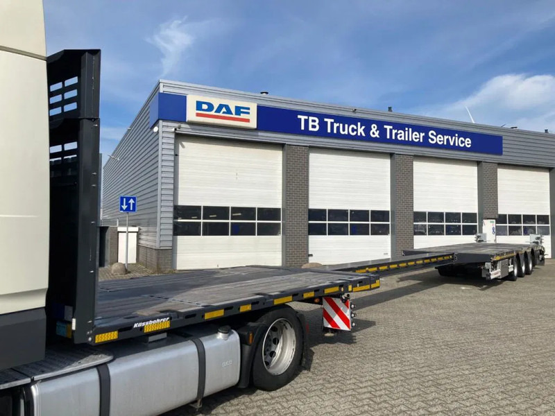 Kässbohrer SPA M3 / 1N - 18 / 27 Heavy Duty uitschuifbare vlakke mega trailer met liftas, rongen en oprijplaten - Gesloten oplegger: afbeelding 4 Kässbohrer SPA M3 / 1N - 18 / 27 Heavy Duty uitschuifbare vlakke mega trailer met liftas, rongen en oprijplaten - Gesloten oplegger: afbeelding 4