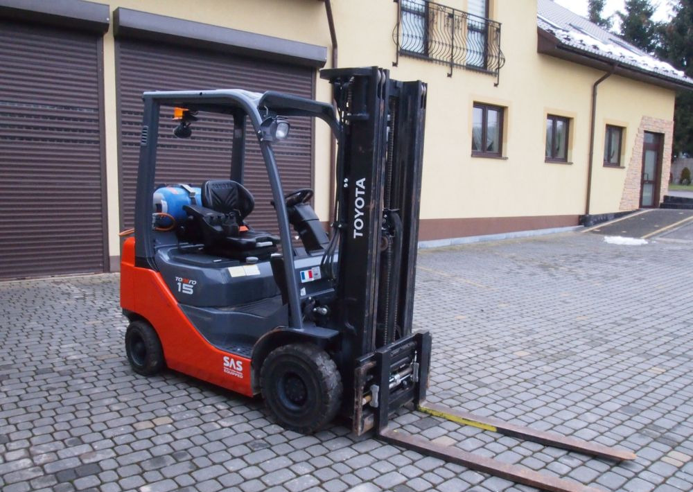 LPG heftruck Wózek widłowy Toyota 8FGF15 2018 TRIPLEX system SAS (blokowanie tylnej osi): afbeelding 7