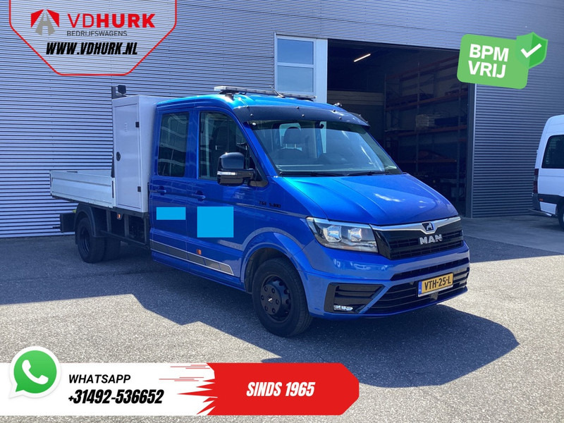 MAN TGE 50 2.0 180 pk DC Dubbel Cabine BPM VRIJ! Open Laadbak/ 7 Pers./ Dubbel Lucht/ Adapt. Cruise/ 3.5t Trekverm./ Tacho/ Gev.Stoel/ C - Bestelwagen met open laadbak, Bestelwagen met dubbele cabine: afbeelding 1 MAN TGE 50 2.0 180 pk DC Dubbel Cabine BPM VRIJ! Open Laadbak/ 7 Pers./ Dubbel Lucht/ Adapt. Cruise/ 3.5t Trekverm./ Tacho/ Gev.Stoel/ C - Bestelwagen met open laadbak, Bestelwagen met dubbele cabine: afbeelding 1