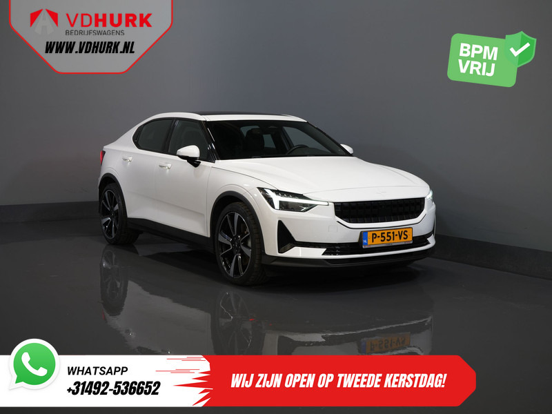 Polestar 2 Long Range 78 kWh 551 WLTP LED/ Adapt.Cruise/ Pano/ Stuurverw./ Stoelverw./ Memory/ Navi/ Carplay/ Climate/ Camera/ 20'' LMV - Sedan: afbeelding 1 Polestar 2 Long Range 78 kWh 551 WLTP LED/ Adapt.Cruise/ Pano/ Stuurverw./ Stoelverw./ Memory/ Navi/ Carplay/ Climate/ Camera/ 20'' LMV - Sedan: afbeelding 1