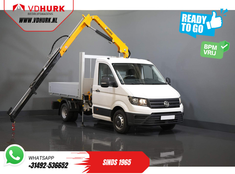 Volkswagen Crafter 50 165 pk Effer 352S Kraan/ Crane/ Kran/ Autokran/ PTO/ Open laadbak/ Dubbel Lucht - Bestelwagen met open laadbak: afbeelding 1 Volkswagen Crafter 50 165 pk Effer 352S Kraan/ Crane/ Kran/ Autokran/ PTO/ Open laadbak/ Dubbel Lucht - Bestelwagen met open laadbak: afbeelding 1