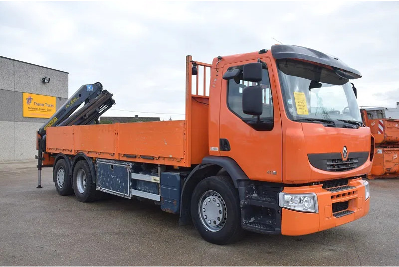 Renault Premium 410 - Vrachtwagen met open laadbak, Kraanwagen: afbeelding 4 Renault Premium 410 - Vrachtwagen met open laadbak, Kraanwagen: afbeelding 4