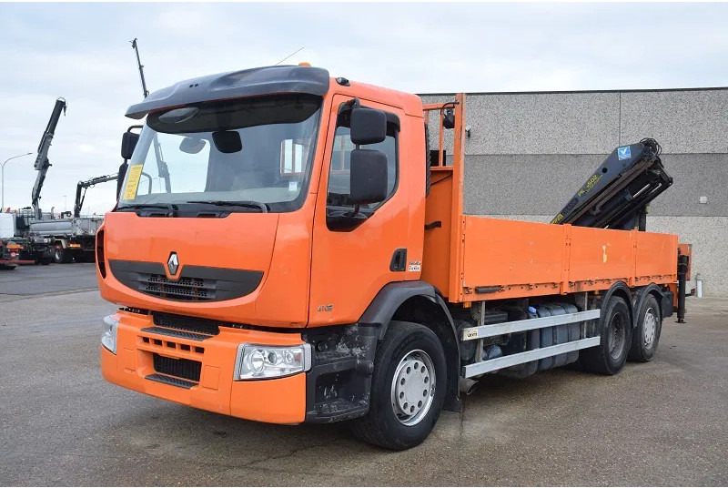 Renault Premium 410 - Vrachtwagen met open laadbak, Kraanwagen: afbeelding 2 Renault Premium 410 - Vrachtwagen met open laadbak, Kraanwagen: afbeelding 2