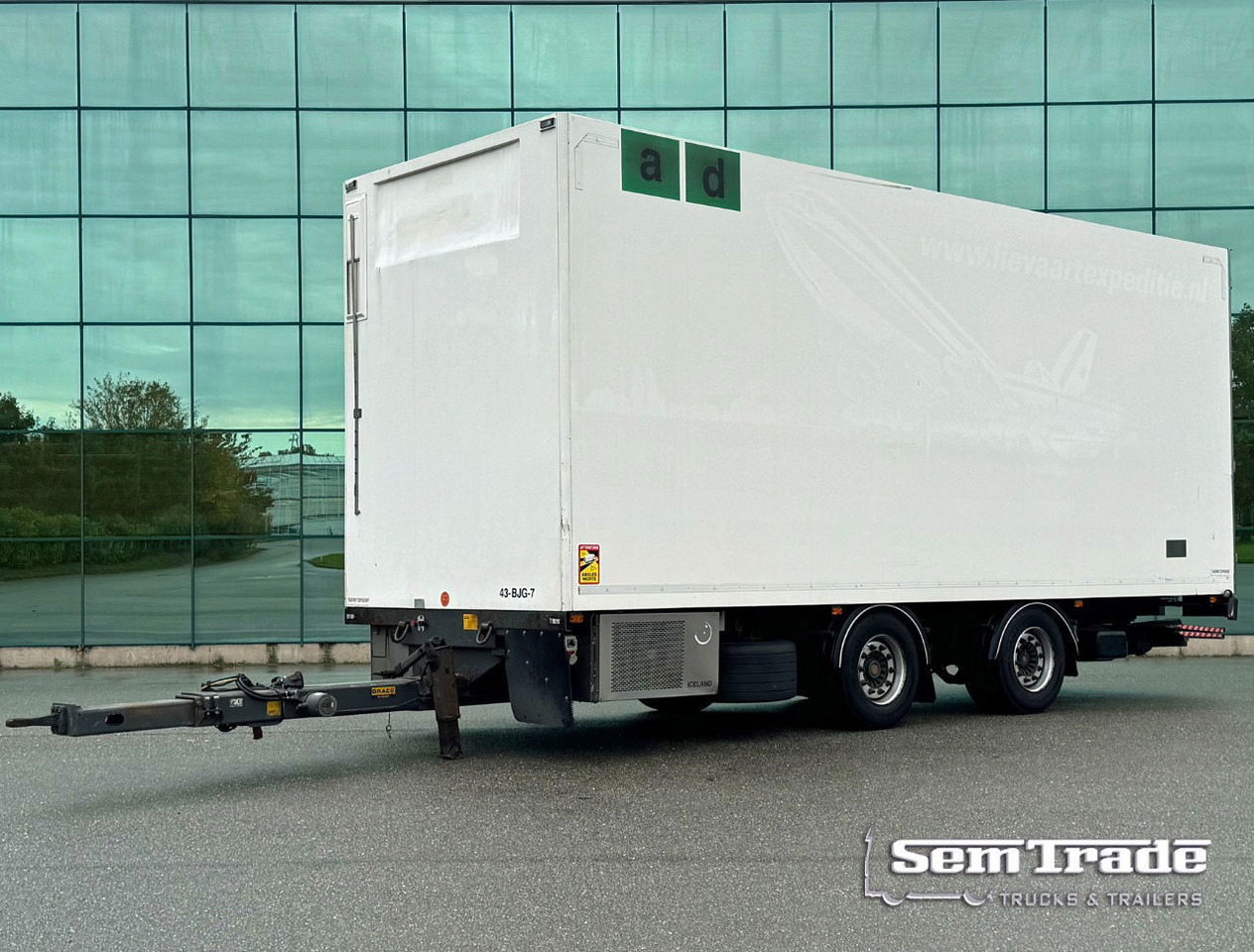 DRACO MZS 218 Wipkar 750 x 250 x 290 CM Inside Tail Lift 2021 TRS Iceland TOP Condition NL Trailertrailer - Koelwagen aanhangwagen: afbeelding 1 DRACO MZS 218 Wipkar 750 x 250 x 290 CM Inside Tail Lift 2021 TRS Iceland TOP Condition NL Trailertrailer - Koelwagen aanhangwagen: afbeelding 1