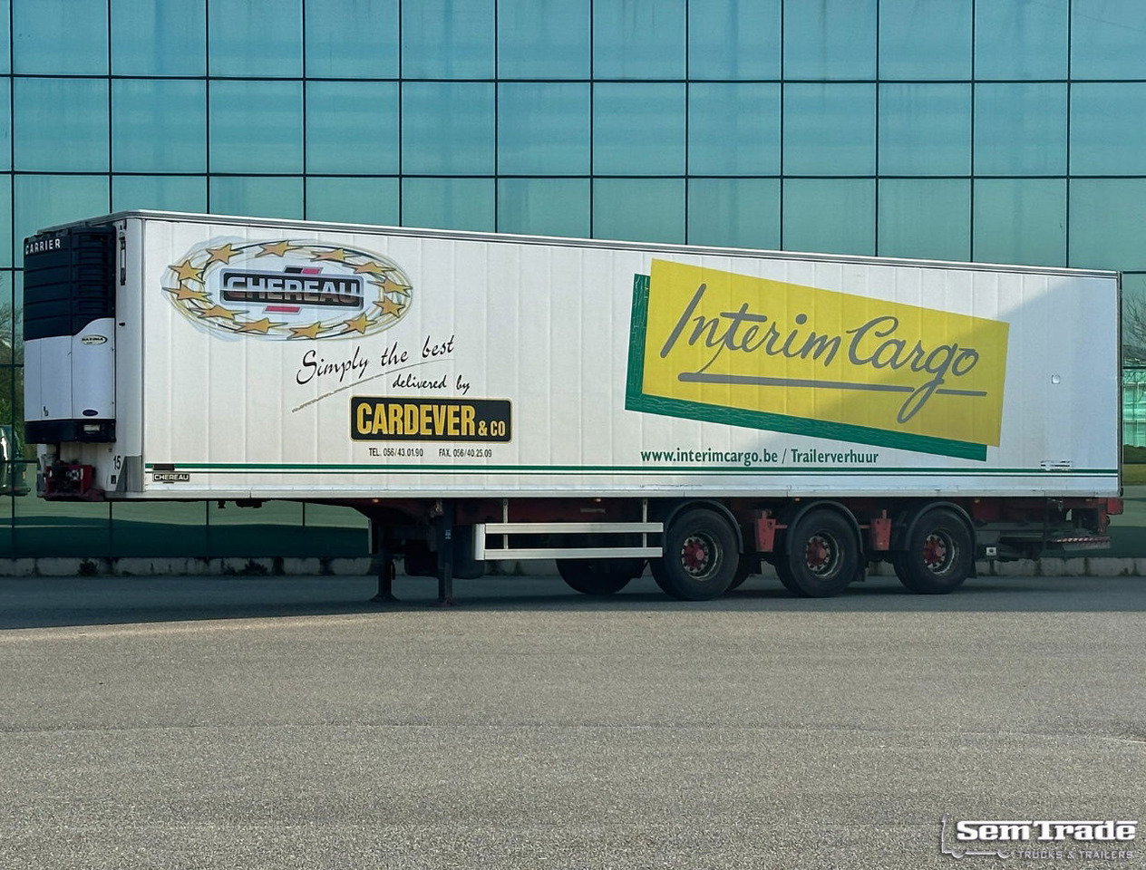 Renders Chereau Carrier Maxima 1300 Steering Axle Tail Lift Belgium Trailer - Koelwagen oplegger: afbeelding 1 Renders Chereau Carrier Maxima 1300 Steering Axle Tail Lift Belgium Trailer - Koelwagen oplegger: afbeelding 1