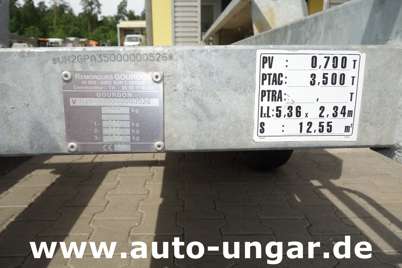 Machinetransporter Gourdon GPA 350 - CP35 Baumaschinenanhänger 3.500kg Tieflader: afbeelding 10