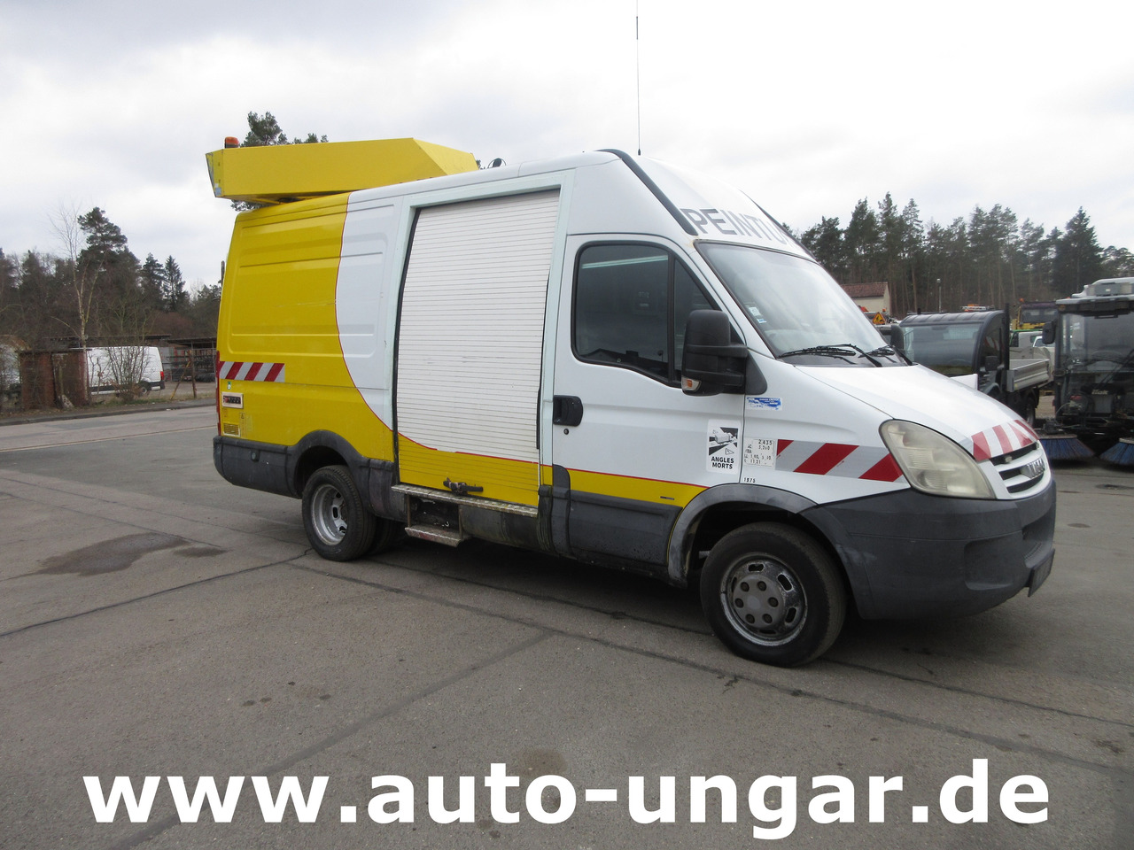 Asfaltmachine Iveco 50C15 Jetline Graco LineLazer Markiermaschine Hofmann Roadmarking Machine: afbeelding 29