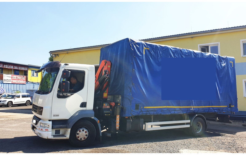 DAF 15t LF55.220 +Palfinger PK8500 - Schuifzeilen vrachtwagen, Kraanwagen: afbeelding 2 DAF 15t LF55.220 +Palfinger PK8500 - Schuifzeilen vrachtwagen, Kraanwagen: afbeelding 2