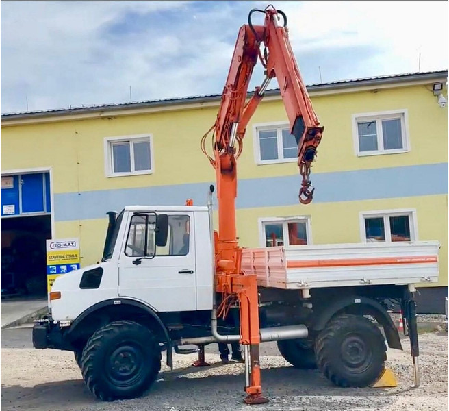 Mercedes-Benz UNIMOG 427.11 +12m! - Kipper vrachtwagen, Kraanwagen: afbeelding 1 Mercedes-Benz UNIMOG 427.11 +12m! - Kipper vrachtwagen, Kraanwagen: afbeelding 1