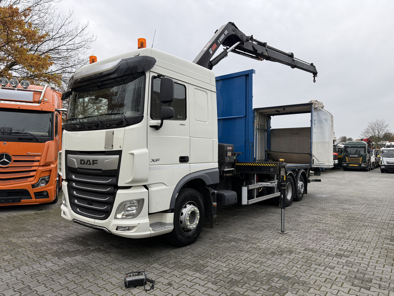 Daf XF480 6X2*4 Kran Hiab X-HiDuo 188 - Kraanwagen, Schuifzeilen vrachtwagen: afbeelding 1 Daf XF480 6X2*4 Kran Hiab X-HiDuo 188 - Kraanwagen, Schuifzeilen vrachtwagen: afbeelding 1