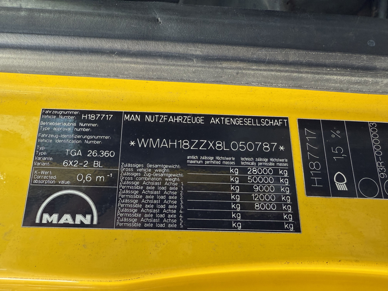 MAN TGA 26.360 6X2 Kipper Kran Palfinger 15500 - Kipper vrachtwagen, Kraanwagen: afbeelding 5 MAN TGA 26.360 6X2 Kipper Kran Palfinger 15500 - Kipper vrachtwagen, Kraanwagen: afbeelding 5