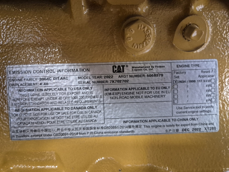 Caterpillar 3054C DITAAC Engine + Radiator - Motor voor Industriële machine: afbeelding 2 Caterpillar 3054C DITAAC Engine + Radiator - Motor voor Industriële machine: afbeelding 2
