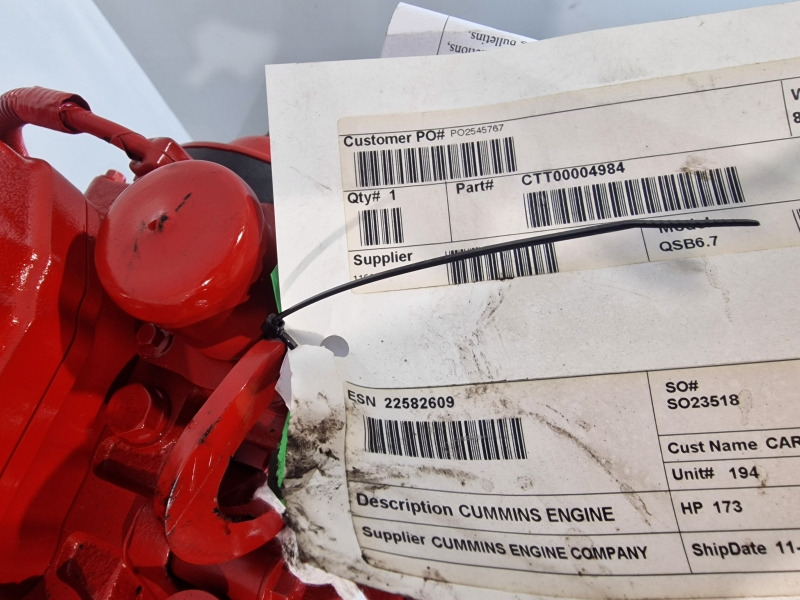 Cummins QSB6.7 CPL4990 New Engine (Plant) - Motor voor Bouwmachine: afbeelding 2 Cummins QSB6.7 CPL4990 New Engine (Plant) - Motor voor Bouwmachine: afbeelding 2