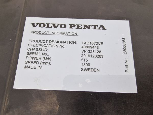 Volvo TAD1672VE Engine (Industrial) New - Motor voor Industriële machine: afbeelding 4 Volvo TAD1672VE Engine (Industrial) New - Motor voor Industriële machine: afbeelding 4