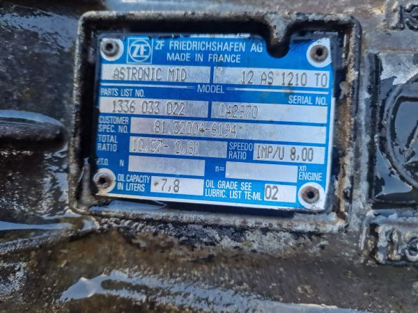 ZF Astronic 12AS1210TO Gearbox - Versnellingsbak: afbeelding 2 ZF Astronic 12AS1210TO Gearbox - Versnellingsbak: afbeelding 2