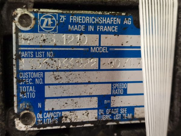 Versnellingsbak ZF Astronic 12AS1210TO Gearbox: afbeelding 9