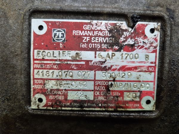 ZF Ecolife 6AP1700B Gearbox - Versnellingsbak: afbeelding 2 ZF Ecolife 6AP1700B Gearbox - Versnellingsbak: afbeelding 2