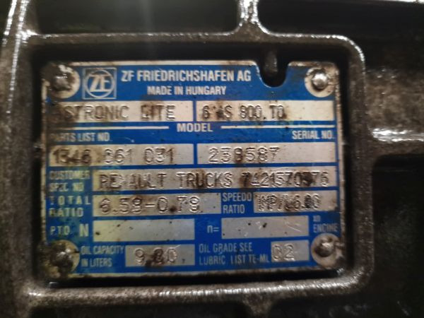 ZF Ecolite 6AS800TO Gearbox - Versnellingsbak: afbeelding 2 ZF Ecolite 6AS800TO Gearbox - Versnellingsbak: afbeelding 2