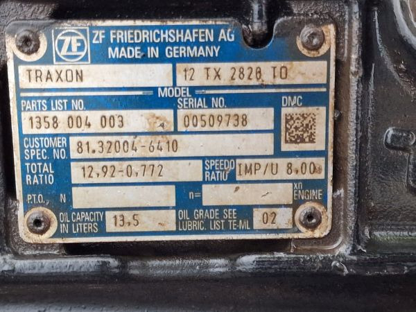 ZF Traxon 12TX2820TO MAN Spec Gearbox - Versnellingsbak: afbeelding 2 ZF Traxon 12TX2820TO MAN Spec Gearbox - Versnellingsbak: afbeelding 2