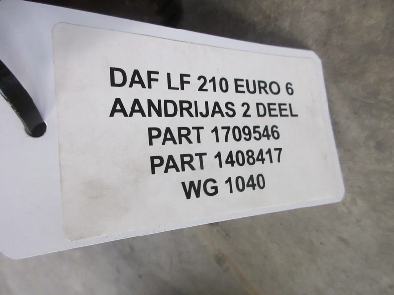 DAF 1709546 // 1408417 AANDRIJF AS DAF LF 210 MODEL 2020 - Aandrijfas voor Vrachtwagen: afbeelding 3 DAF 1709546 // 1408417 AANDRIJF AS DAF LF 210 MODEL 2020 - Aandrijfas voor Vrachtwagen: afbeelding 3