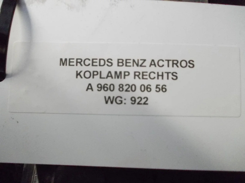 Mercedes-Benz ACTROS A 960 820 06 56 KOPLAMP RECHTS EURO 6 - Koplamp voor Vrachtwagen: afbeelding 3 Mercedes-Benz ACTROS A 960 820 06 56 KOPLAMP RECHTS EURO 6 - Koplamp voor Vrachtwagen: afbeelding 3