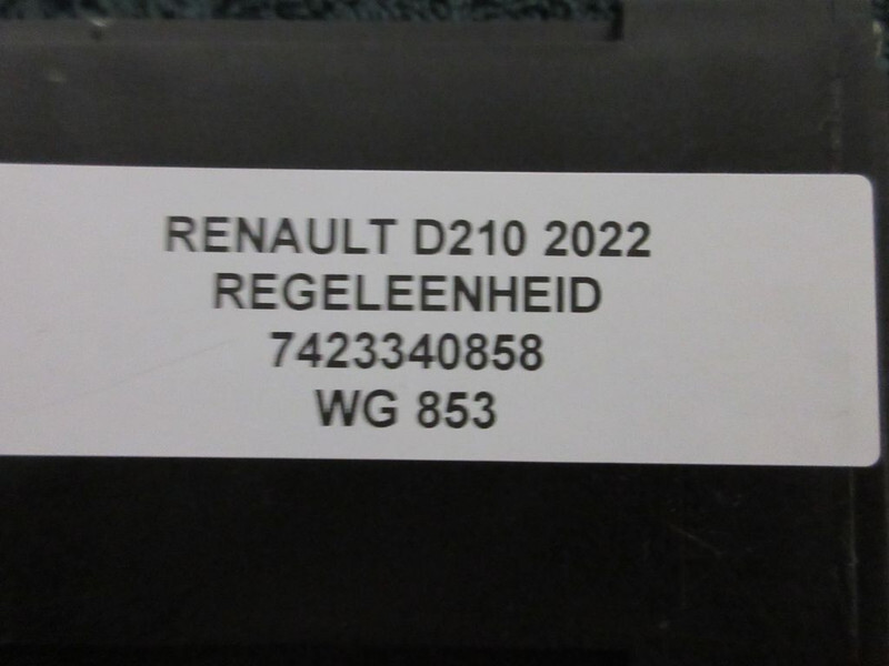 Renault 7423340850 REGELMODULATOR D210 EURO 6 MODEL 2022 - Elektrisch systeem voor Vrachtwagen: afbeelding 3 Renault 7423340850 REGELMODULATOR D210 EURO 6 MODEL 2022 - Elektrisch systeem voor Vrachtwagen: afbeelding 3