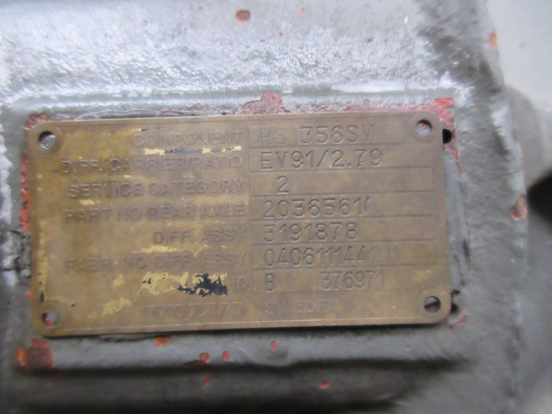Volvo 3191878/RS1356SV EV91/RATIO /2.79 DIFFERENTIEEL VOLVO FH FM EURO 5 - Differentieel voor Vrachtwagen: afbeelding 5 Volvo 3191878/RS1356SV EV91/RATIO /2.79 DIFFERENTIEEL VOLVO FH FM EURO 5 - Differentieel voor Vrachtwagen: afbeelding 5