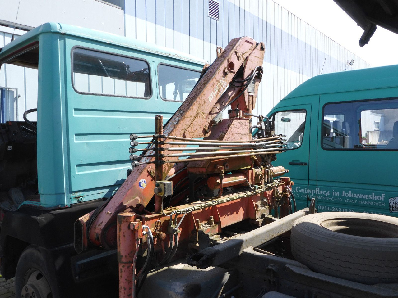 Mercedes-Benz 814 Kipper + Atlaskran AK30.1 + Nutzlast 2720KG - Kipper bestelwagen: afbeelding 3 Mercedes-Benz 814 Kipper + Atlaskran AK30.1 + Nutzlast 2720KG - Kipper bestelwagen: afbeelding 3