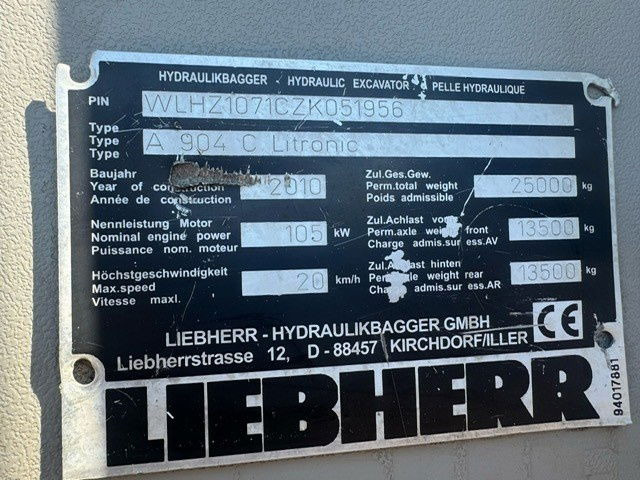 Overslagkraan Liebherr A 904 C Litronic + Grab: afbeelding 15